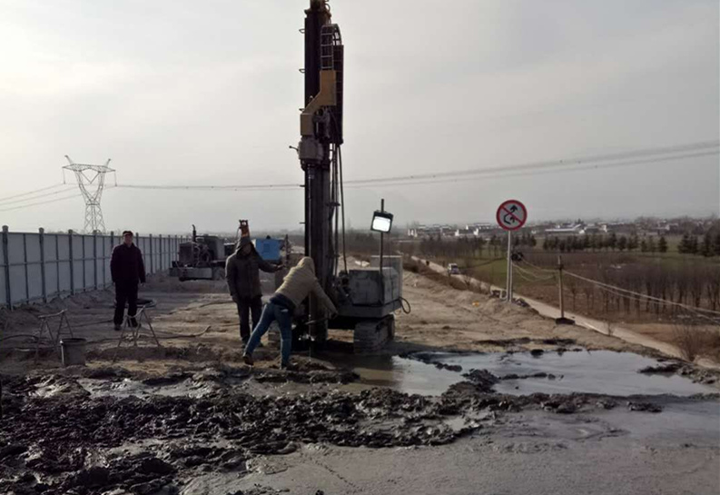 寧夏福銀高速（G70）K2145+043至K2146+104標段兩段路基及三個橋臺高壓旋噴樁加固工程