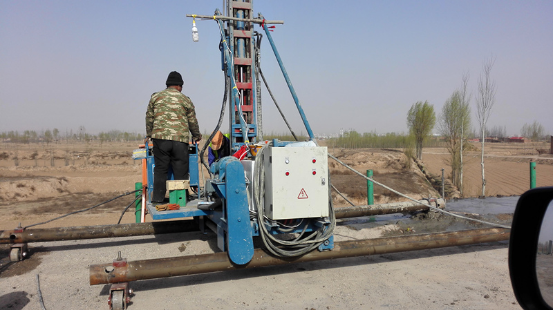 陜西銅黃高速三標錦陽湖立交A、B、E匝道路基沉降高壓旋噴樁加固工程